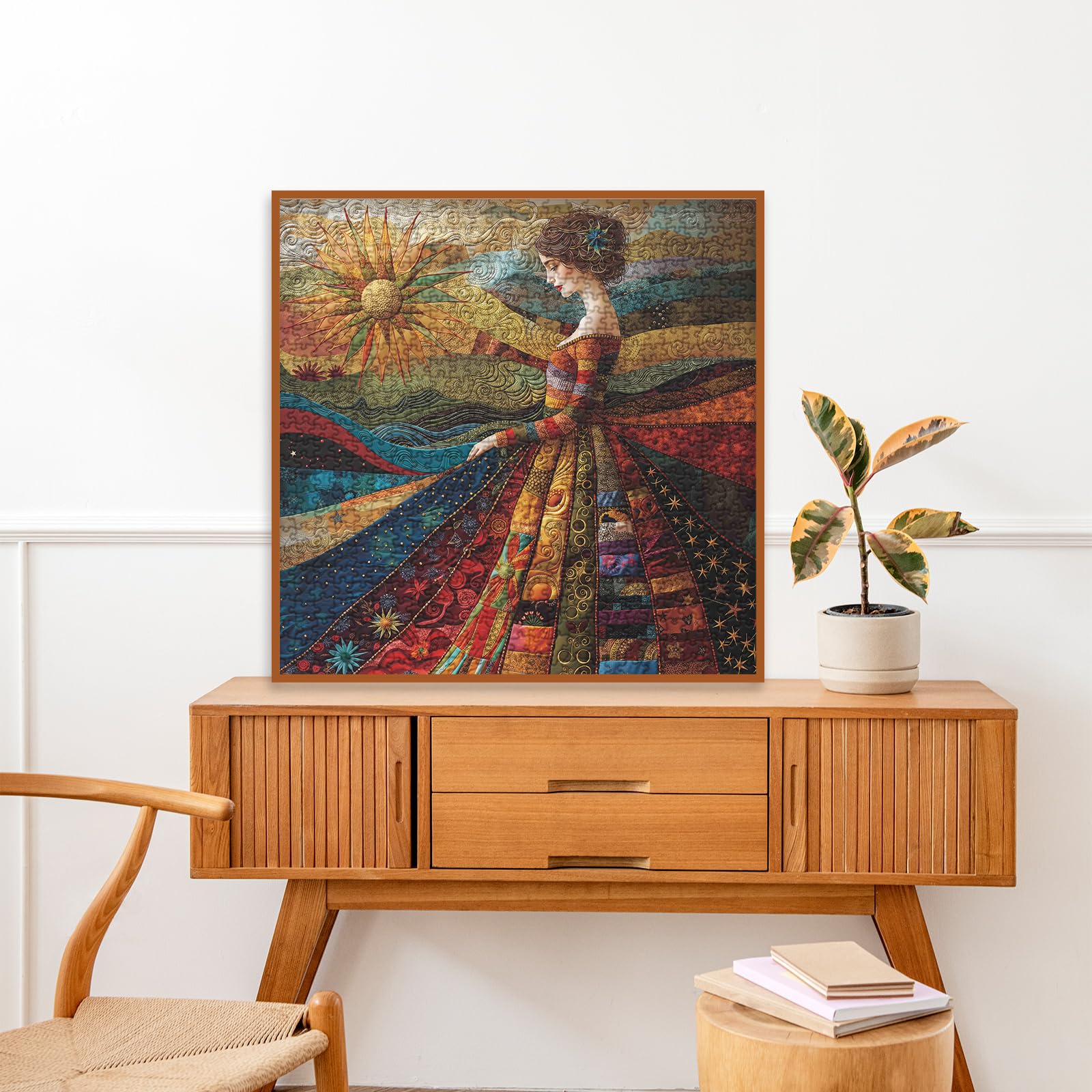 Amazon.com: Larkipuzz Vintage Women Patch Puzzles for Adults 1000